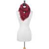 Chunky Knitted Burgundy Infinity Scarf