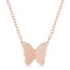 Breanne Rose Gold Stainless Steel Rose Gold Butterfly Necklace