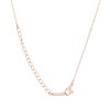 Elaina Rose Gold Stainless Steel H Initial Necklace