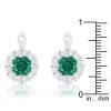 Emerald Simple Drop Earrings
