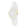 Carmen Braided Ladylike Watch With White Rubber Strap