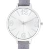 Fashion Watch With Leather Band White #1