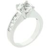 Classic Silvertone Engagement Ring