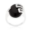 Black Onyx Egg Ring