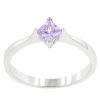 Classic Petite Lavender Purple Solitaire Ring