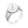 12 mm Shell Pearl Bridal Ring