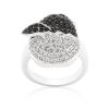 Black and White Cubic Zirconia Baby Chick Ring