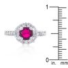 Bella Birthstone Engagement Ring in Pink