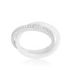 Double-Band Ceramic Eternity Ring - White